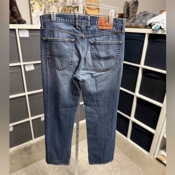 Lucky Brand 361 Vintage Straight Men's Blue Distressed Jeans 32 Waist - Picture 3 of 13